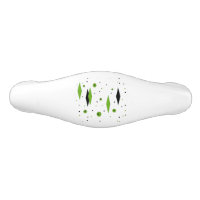 Retro Green Diamonds & Starbursts Drawer Pull