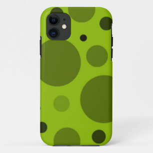 Retro Green Dots iPhone 11 Case