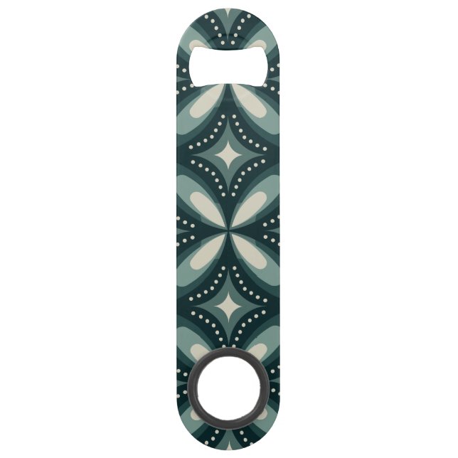 Retro Green Geometric Pattern (Front)