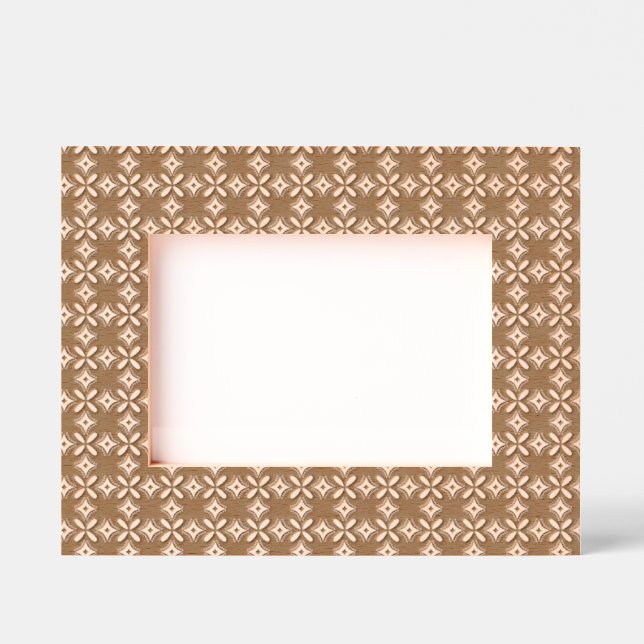 Retro Green Geometric Pattern Etched Frames (Front)