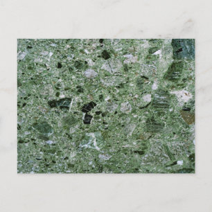 Retro Green Marble Stone Texture Pattern Postcard