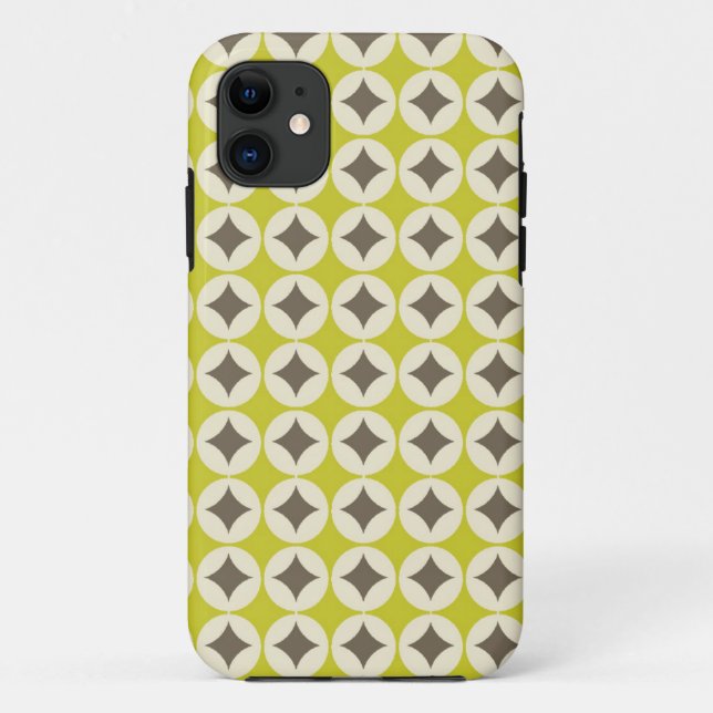 Retro Green Pattern Case-Mate iPhone Case (Back)