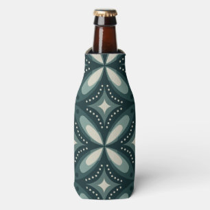 retro green shapes bottle cooler