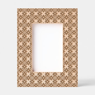 retro green shapes etched frames
