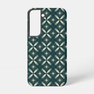 retro green shapes samsung galaxy case