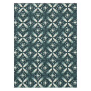 retro green shapes tablecloth