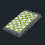 Retro Green Starbursts Trifold Nylon Wallet<br><div class="desc">This Retro Green and White Starbursts Trifold Nylon Wallet is so adorably space age you won’t be able to contain your enthusiasm. And, why would you want to? This 1960’s mid century modern inspired design features a dark heather grey background and rows of perfectly imperfect rectangles in cheery green, white,...</div>