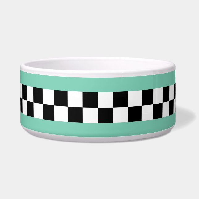 retro green striped checkers (Front)