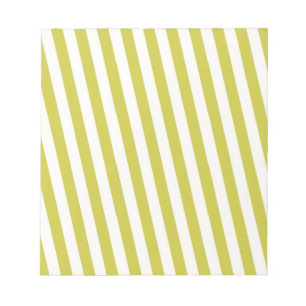 Retro Green Striped Pattern Notepad