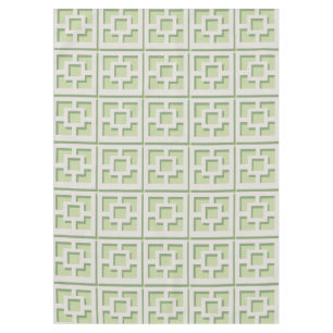 Retro Green Trellis Tablecloth