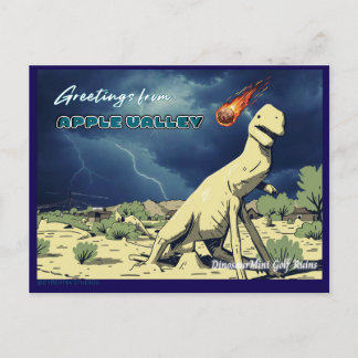Retro Greetings From Apple Valley Postcard