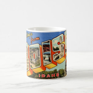 Retro Greetings from Boise Coffee Mug