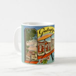 Retro Greetings From Roanoke, VA Coffee Mug<br><div class="desc">A colourful retro postcard of Roanoke,  Virginia repurposed on a mug!</div>