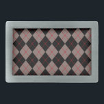 Retro Grey Argyle Belt Buckle Gift<br><div class="desc">The design is from original art.</div>