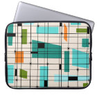 Retro Grid and Starbursts Laptop Sleeve