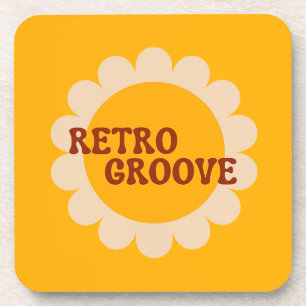 Retro Groove Beverage Coaster