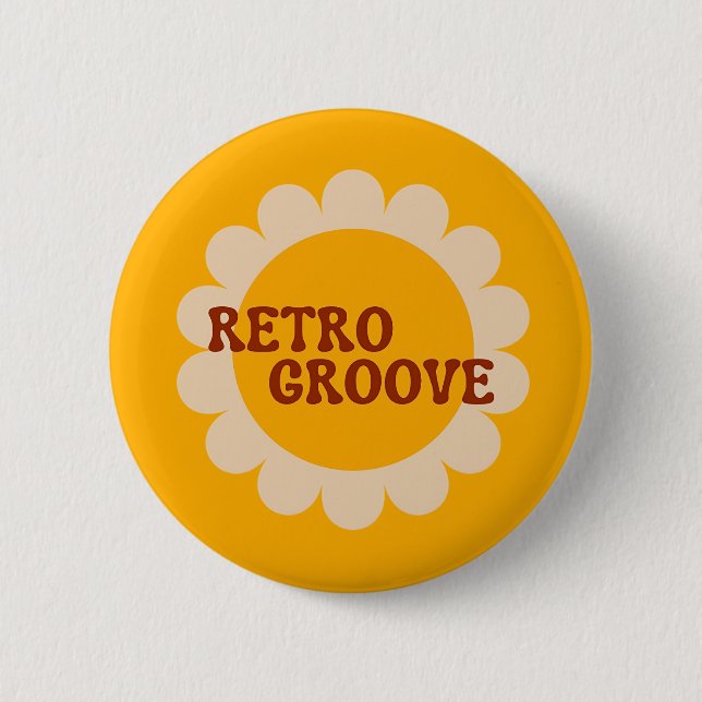 Retro Groove Button (Front)