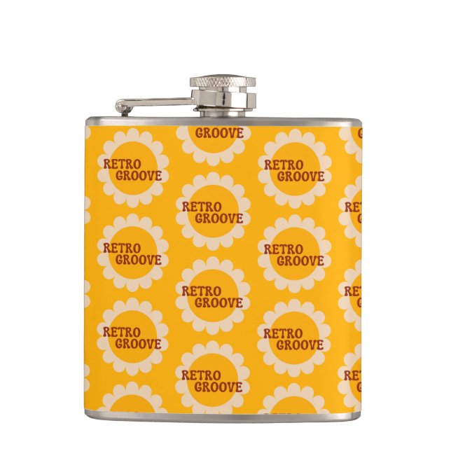 Retro Groove Flask (Front)