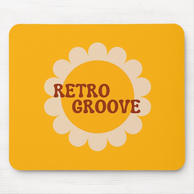 Retro Groove Mouse Pad (Front)