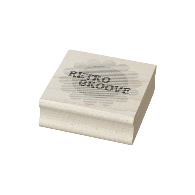 Retro Groove Rubber Stamp (Stamp)