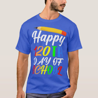 Retro Groove to 120 of 120 Days of School Learning T-Shirt