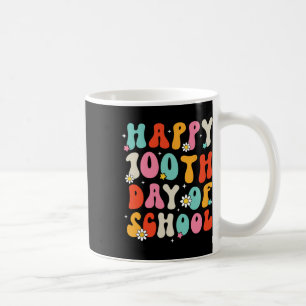 Retro Groovy 100 Days Happy 100th Day Of School Te Coffee Mug