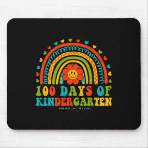 Retro Groovy 100 Days Of Kindergarten Teachers Kid Mouse Pad