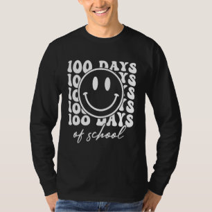 Retro Groovy 100 days of school 100 Day Smarter te T-Shirt