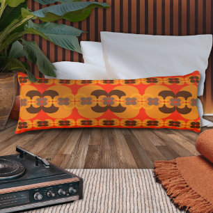 Retro Groovy 60's 70's Bubbles Pattern Body Cushion