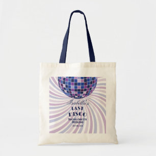 Retro Groovy 70s Last Disco Bachelorette Weekend Tote Bag