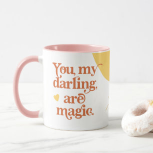 Retro Groovy 70's Themed You My Darling Are Magic Mug