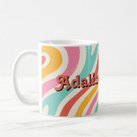 Retro Groovy 70s Wavy Colourful Wedding