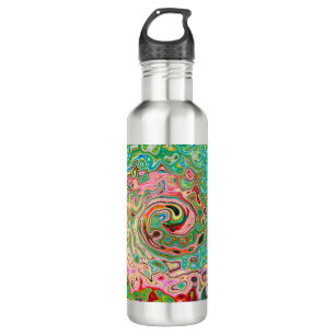 Retro Groovy Abstract Colourful Rainbow Swirl 710 Ml Water Bottle