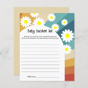 Retro Groovy - Baby bucket list