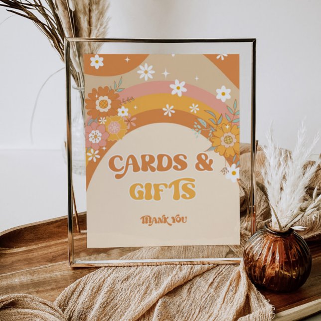 Retro groovy baby cards and gifts poster (Creator Uploaded)