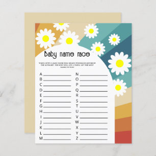 Retro Groovy - Baby name race game