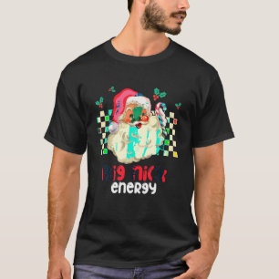 Retro Groovy Big Nick Santa Energy Pink Santa Chri T-Shirt