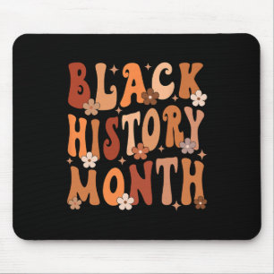 Retro Groovy Black History Month African American Mouse Pad