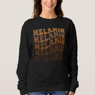 Retro Groovy Boho 70s Queen King Melanin Black Pri Sweatshirt