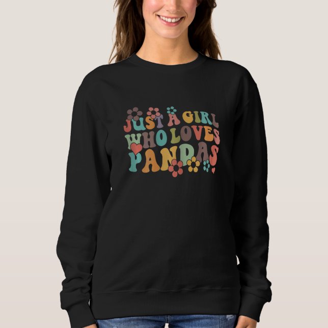 Retro Groovy Boho Hippie Just A Girl Who Loves Koa Sweatshirt (Front)