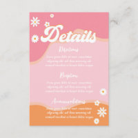 Retro Groovy Bridal Shower, 70s Hippie Vibes Daisy
