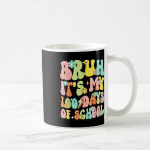 Retro Groovy Bruh Its My 100 Days Of School 100th Coffee Mug