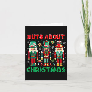 Retro Groovy Christmas Nuts About Christmas Nutcra Card