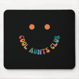 Retro Groovy Cool Aunts Club Funny Auntie Women Co Mouse Pad