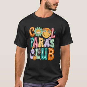 Retro Groovy Cool Paras Club Para Teacher 1st Day T-Shirt