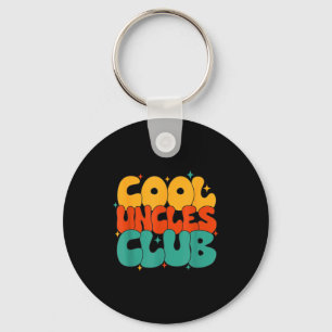 Retro Groovy Cool Uncles Club Funny New Uncle  Key Ring