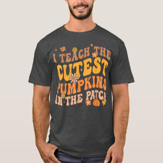 Retro Groovy Coolest Pumpkin In The Patch Hallowee T-Shirt
