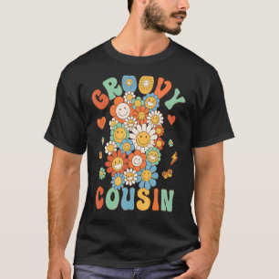Retro Groovy Cousin Groovy Birthday Party Matching T-Shirt