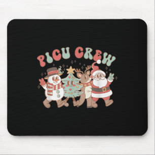 Retro Groovy Cu Nurse Christmas Tree Snowman Reind Mouse Pad