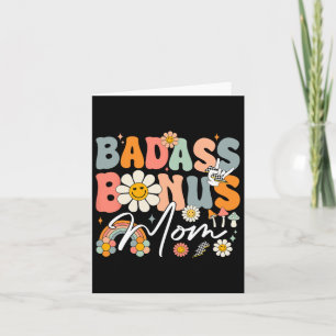 Retro Groovy D- Bonus-mum Stepmom 70s Mothers Day Card